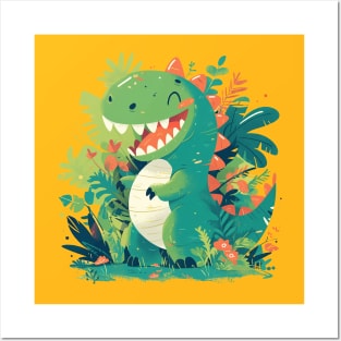 cute dino Posters and Art